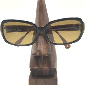 COACH AMELIA TORTOISE RECTANGULAR SUNGLASSES